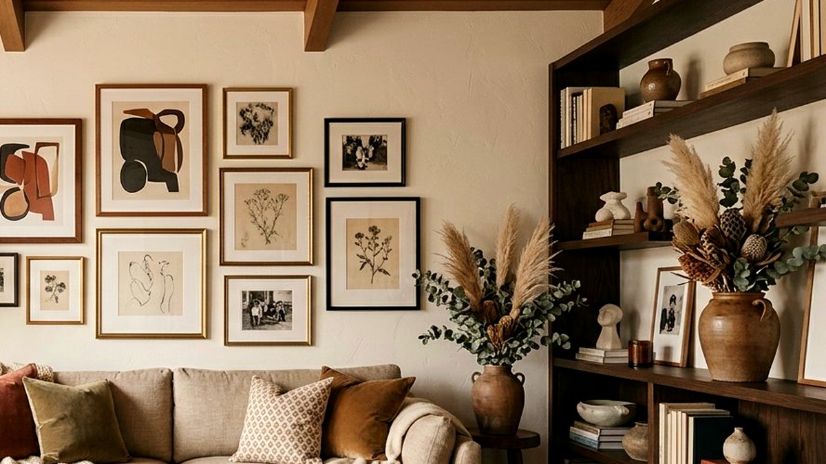 Cozy reading nook styled with an armchair, throw and fresh paint